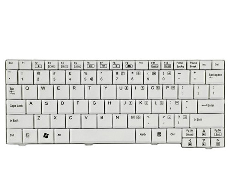 US keyboard for Aspire one ZG5 531 571 D250 D150 White