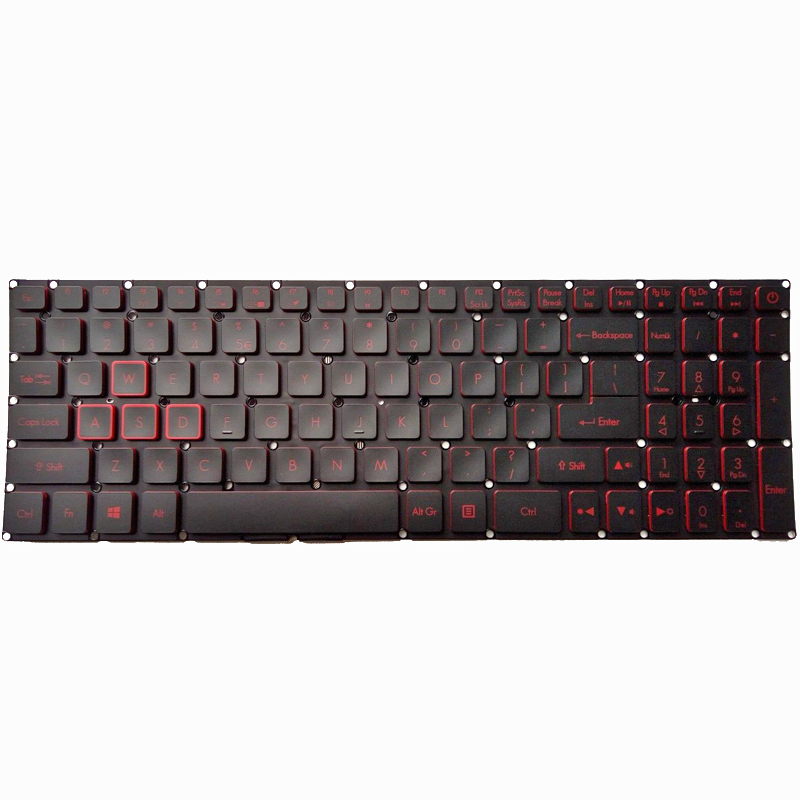Laptop us keyboard for Acer Aspire Nitro 5 AN515-42-R3EE backlit
