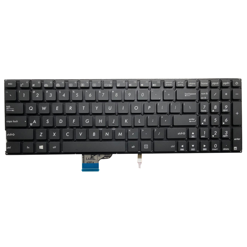 Laptop US keyboard for Asus V510UN backlit