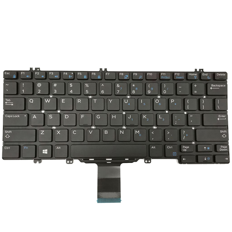 Laptop US Keyboard For Dell Latitude 12 7290