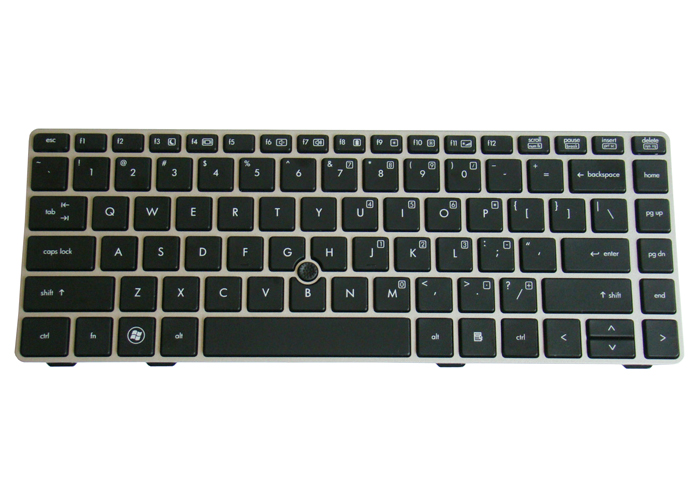US Keyboard for HP EliteBook 8460p 8460w with Silver frame