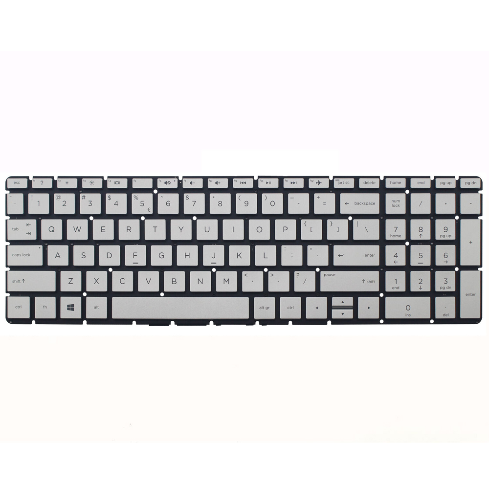 Laptop US keyboard for HP 15-dy2087nr silver