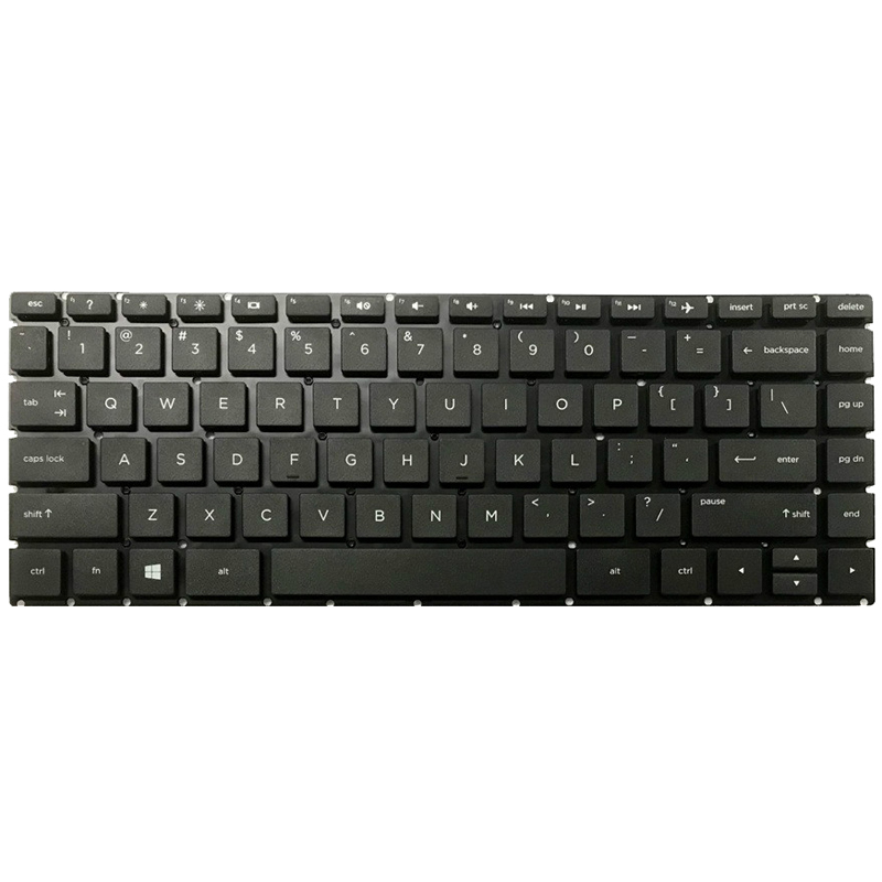 Laptop US keyboard for HP Pavilion 14m-cd0005dx Black keys