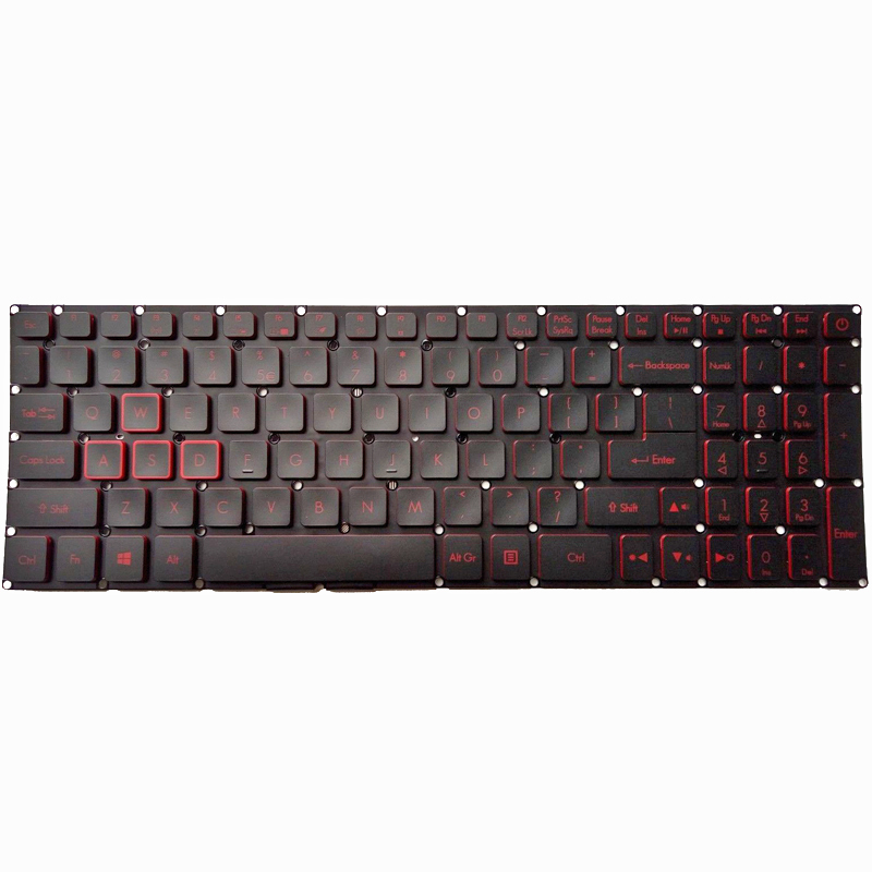 Laptop us keyboard for Acer Aspire Nitro 5 AN515-51-76K2 backlit