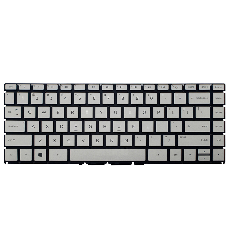 Laptop US keyboard for HP Pavilion 14-ce3610sa silver keys