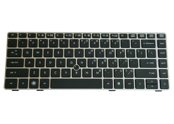 US Keyboard for HP EliteBook 8460p 8460w with Silver frame