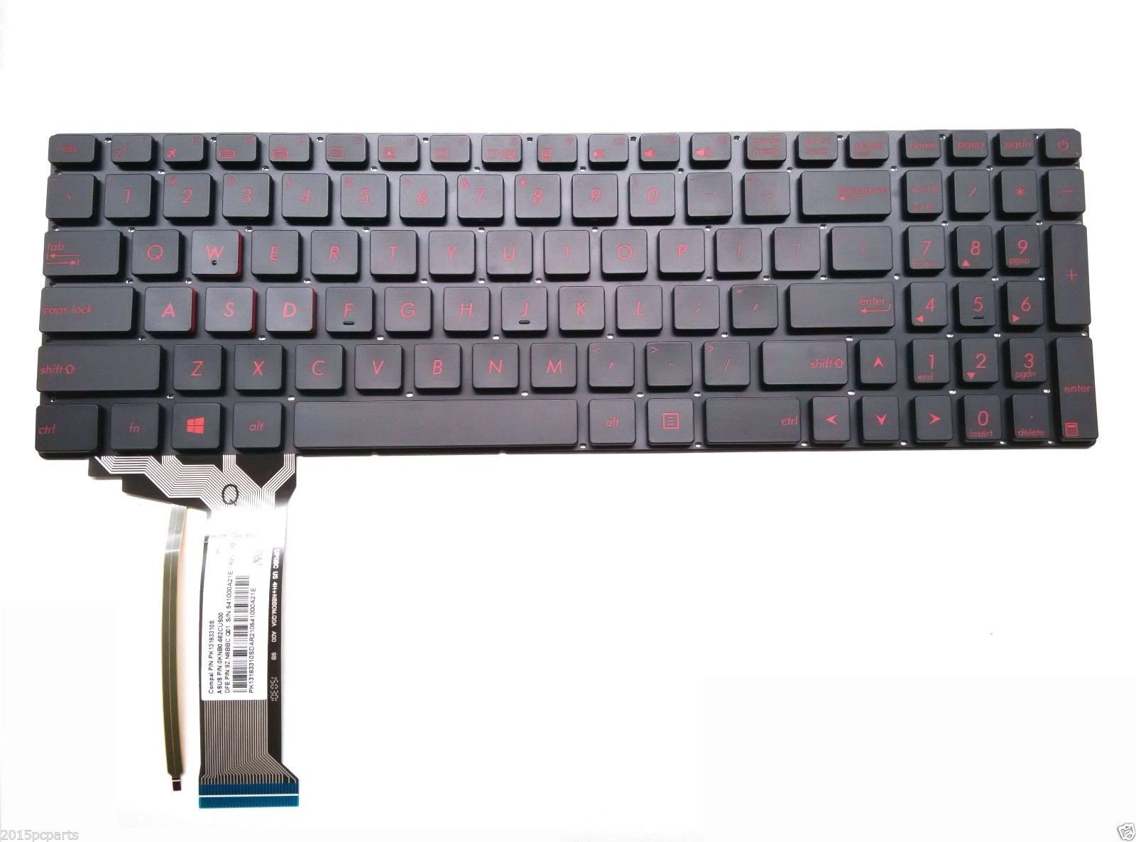 US keyboard for Asus ROG GL552JX-CN156H