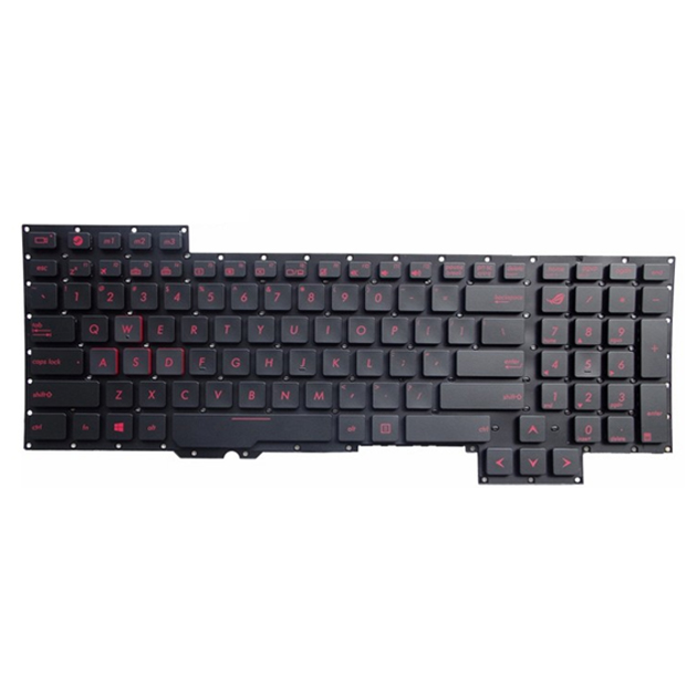 Laptop US keyboard for Asus GFX72VT